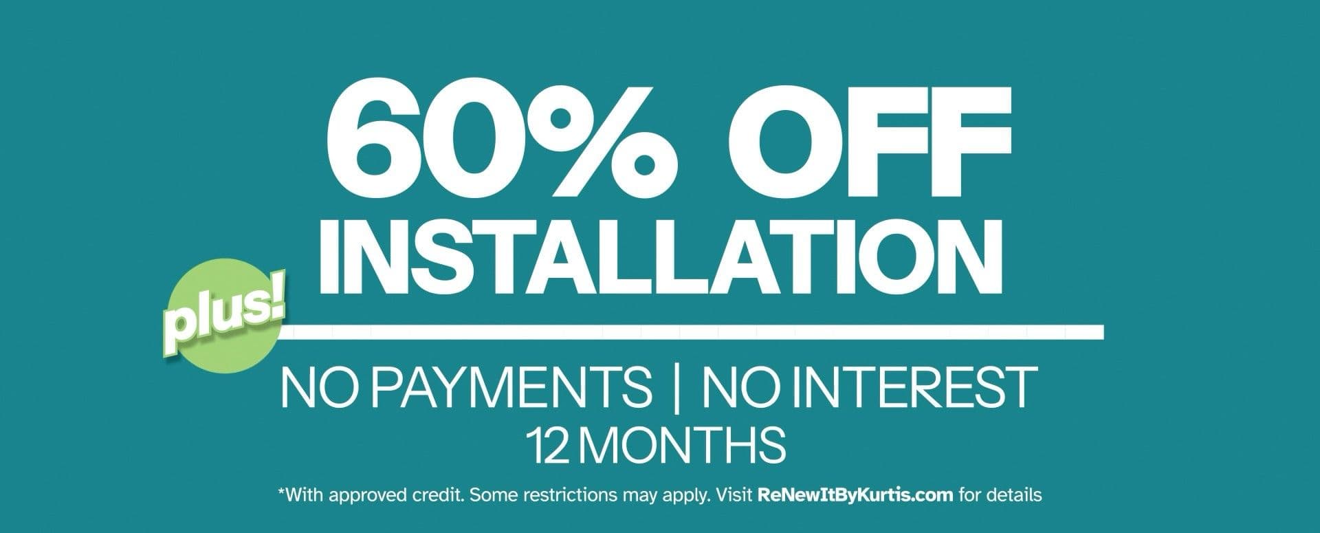 Take 60% off Kitchen Cabinet Refacing Install